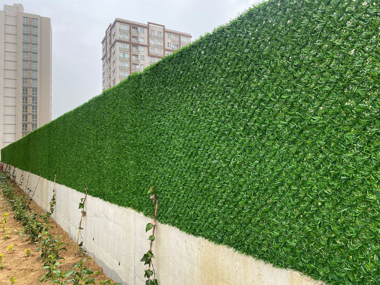 Dekoratif çim çitler, bahçe ve duvarlar için estetik bir gizlilik ve güvenlik çözümüdür. UV dayanımlı, bakımı kolay ve uzun ömürlüdür.