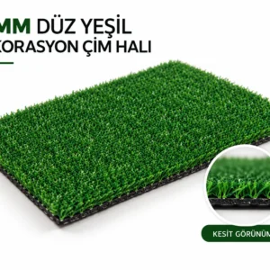 Premium Polietilen Suni Çim Halı – Doğal Görünümlü & UV Dayanımlı (10MM)