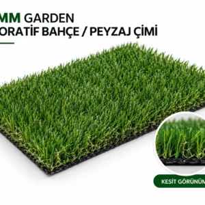 Premium Polietilen Suni Çim Halı – Doğal Görünümlü & UV Dayanımlı (30MM)