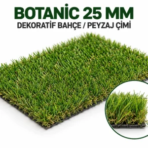 Premium Polietilen Suni Çim Halı – Doğal Görünümlü & UV Dayanımlı (25 MM)