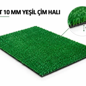 Premium Polietilen Suni Çim Halı – Doğal Görünümlü & UV Dayanımlı (10 MM)